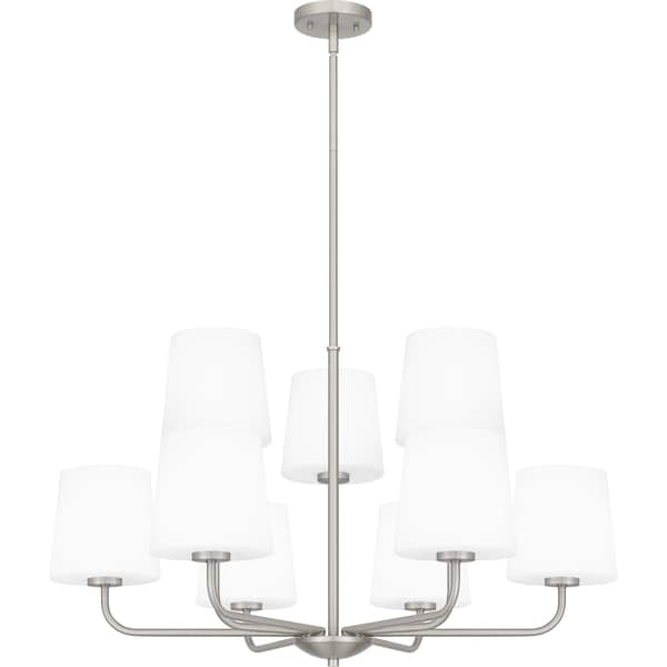 Quoizel Gallagher Chandelier 9 Lights Brushed Nickel GGR5032BN - main